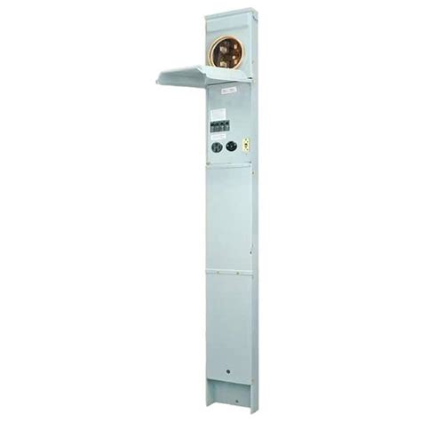 50 30/20 amp direct burial rv pedestal electrical box|rv power pedestal with meter.